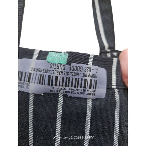 Chef works striped apron - Picture 6 of 9